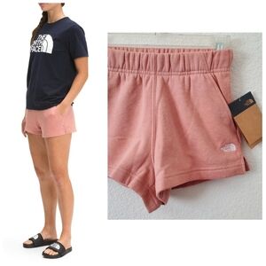 The North Face Half Dome Rose Dawn Logo Short Shorts XS Mid Rise Y2K Athleisure